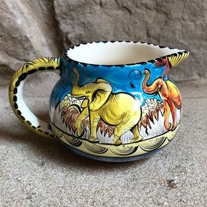 Penzo Hand Painted Zimbabwe Creamer Pottery